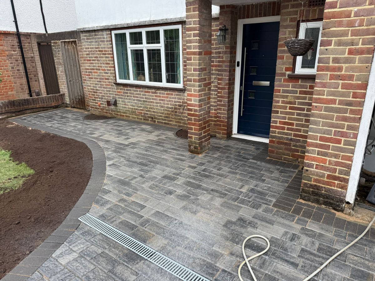 Block paving project in Shropshire