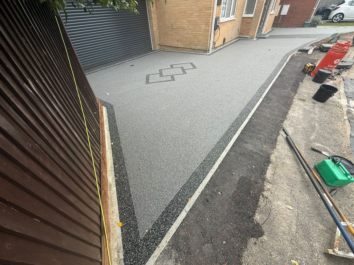 Professional paving finish