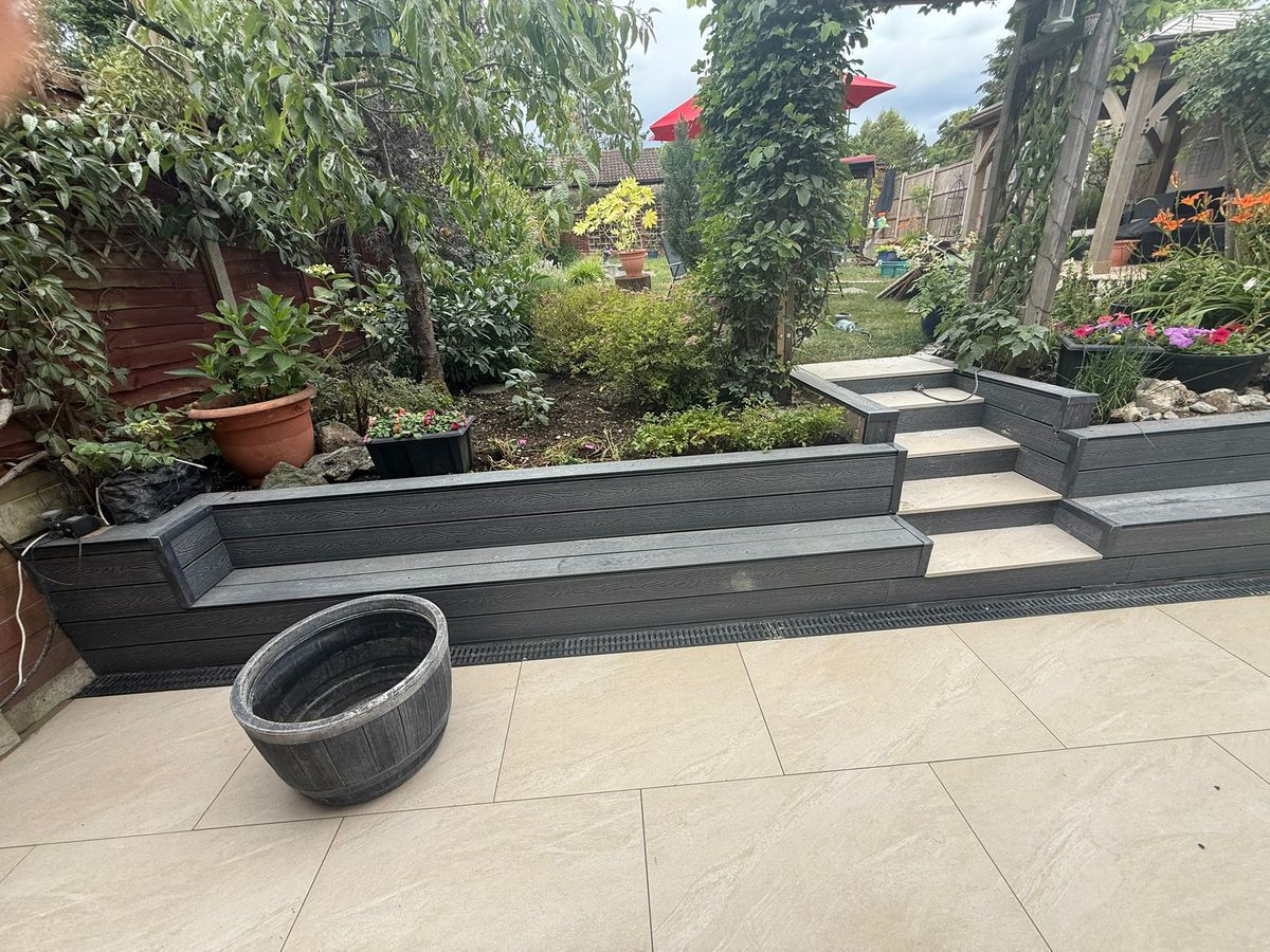 Patio installation in Shropshire