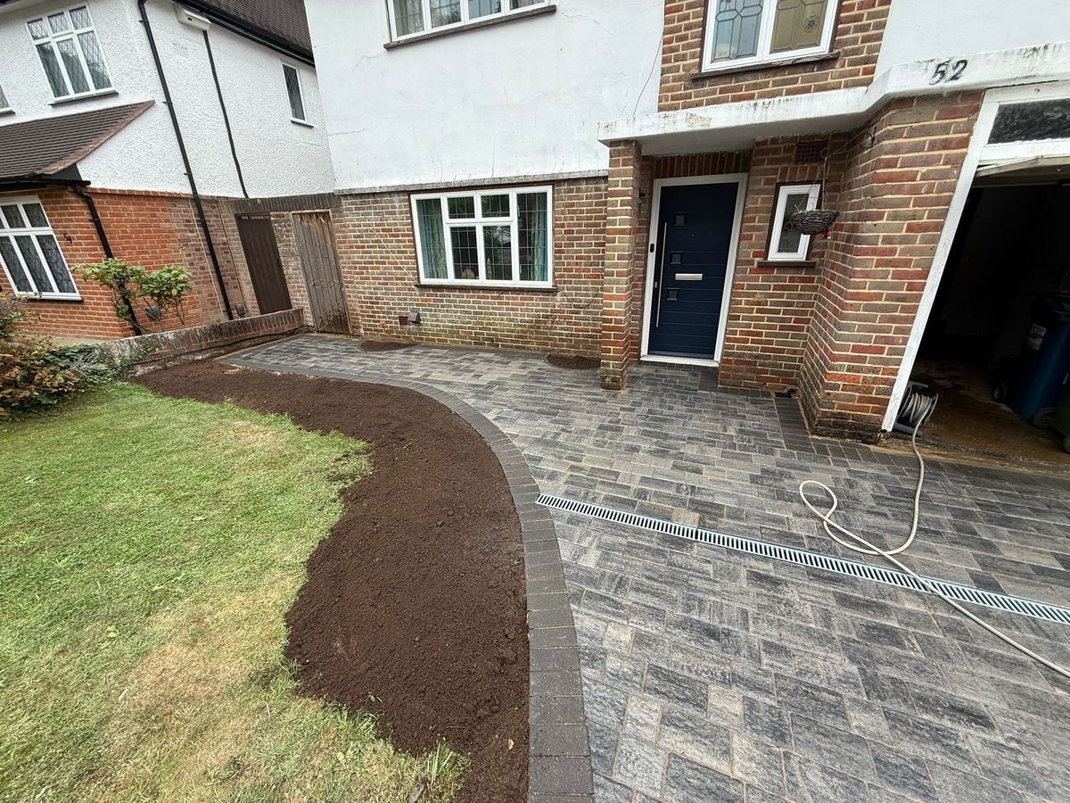 Professional paving finish