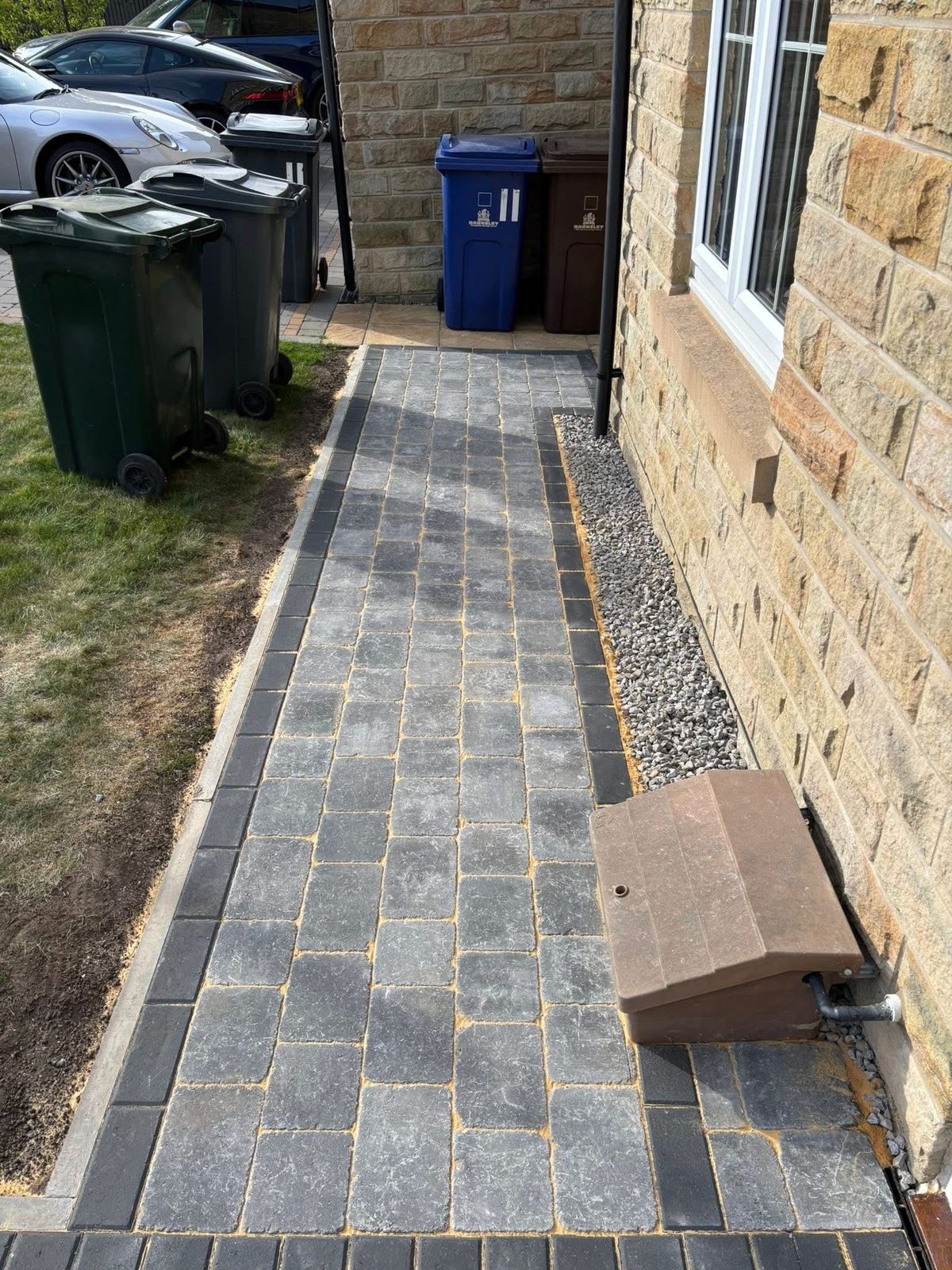Professional paving finish