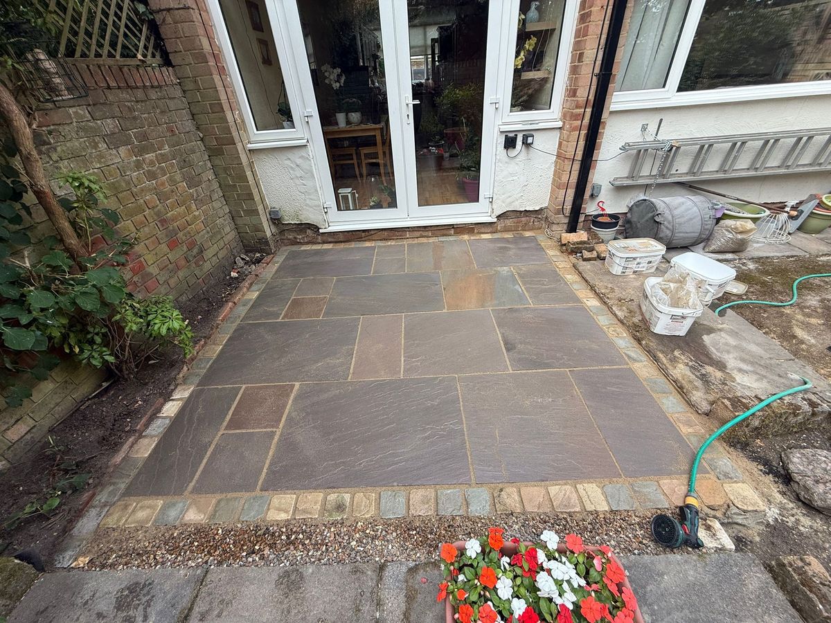 Block paved driveway