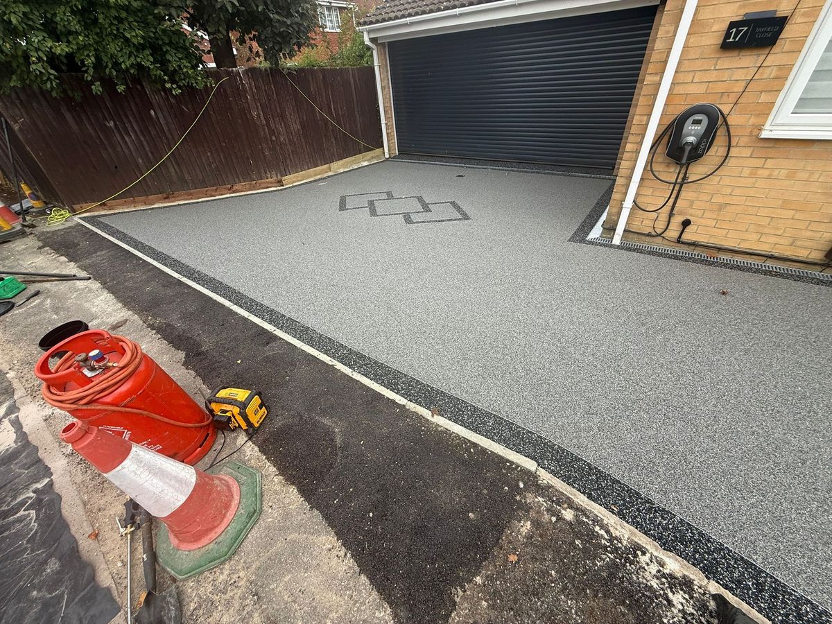 Block paved driveway